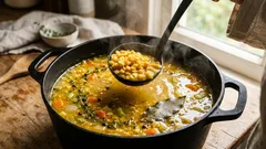 Nur zwei einfache Tricks und schon ist die Erbsensuppe schnell zubereitet und sehr lecker (2 Varianten)